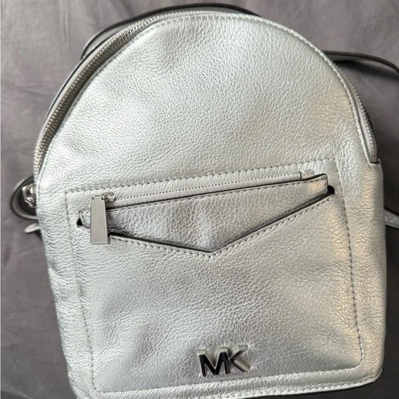 Michael Kors Silver Backpack - Picture 2 of 6